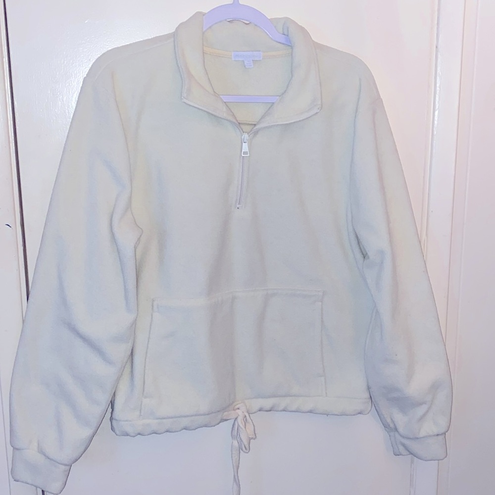 Beyond Yoga New Terrain Quarter Zip Women Fleece Size Medium Relaxed Fit NWOT